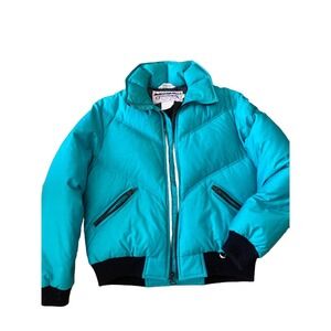 Y2k VTG  Vintage Outdoorsman of Lake Tahoe ski Coat Green Sz‎ M